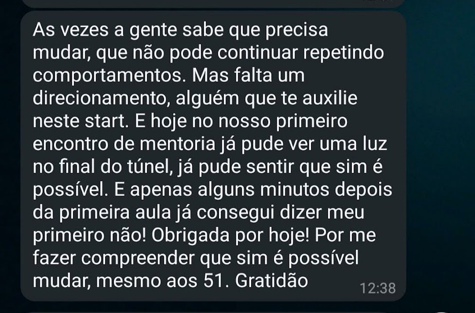 Depoimento real de aluna via WhatsApp 4